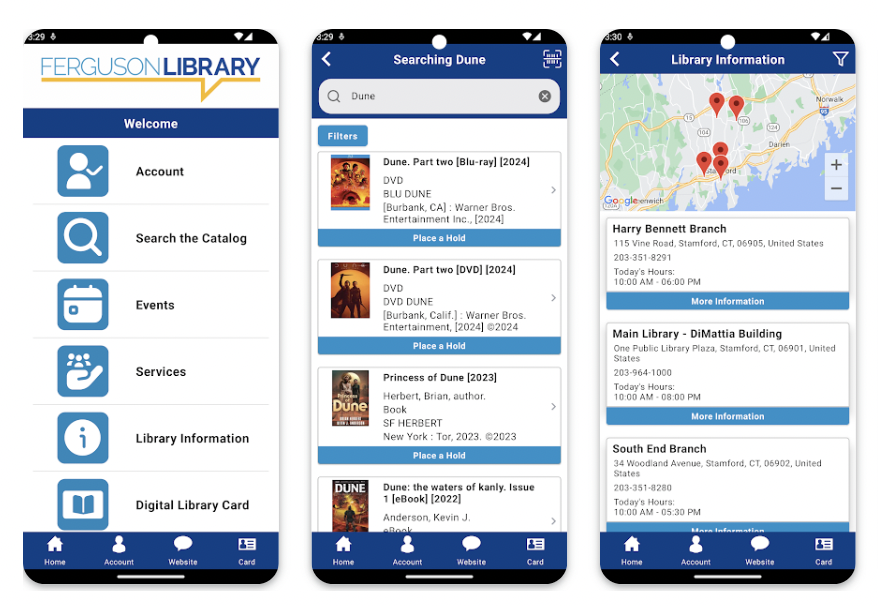 Library Mobile App Ferguson Library